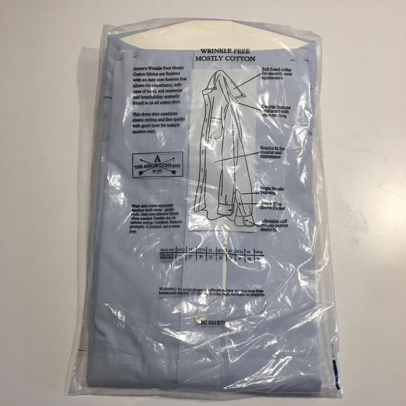 NWT  The Arrow Company Men’s Button Down - Picture 2 of 3